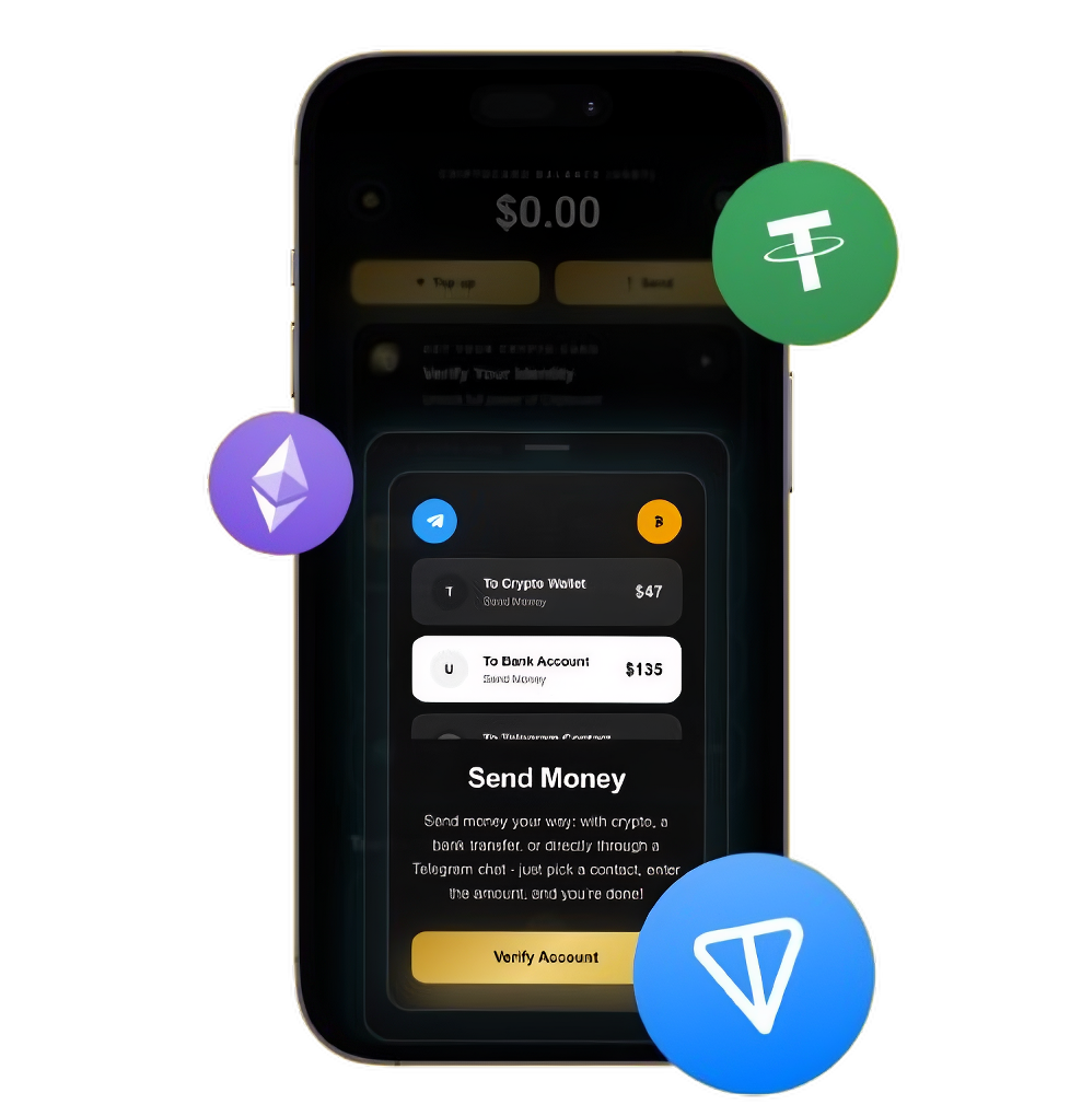 Criptocard app preview